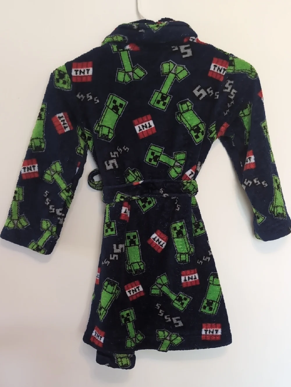 Minecraft Creeper TNT Robe Boys Size 6/7 See Condition